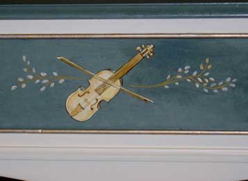 Violin mural image