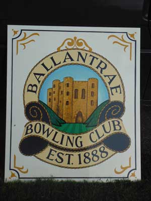 Bowling club sign image